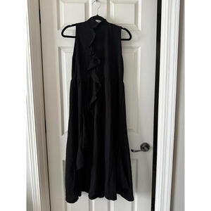Zara Maxi Black Long Dress Small